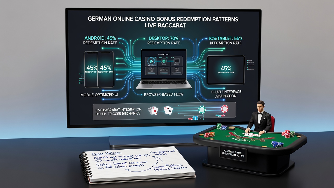 Vergleich der Bonusnutzung auf mobilen und stationären Geräten bei Baccarat