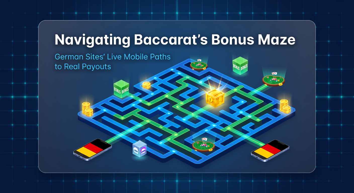 Mobilgerät zeigt Baccarat-Bonus-Tracker mit Live-Dealer und Auszahlungsoptionen auf einer deutschen Site