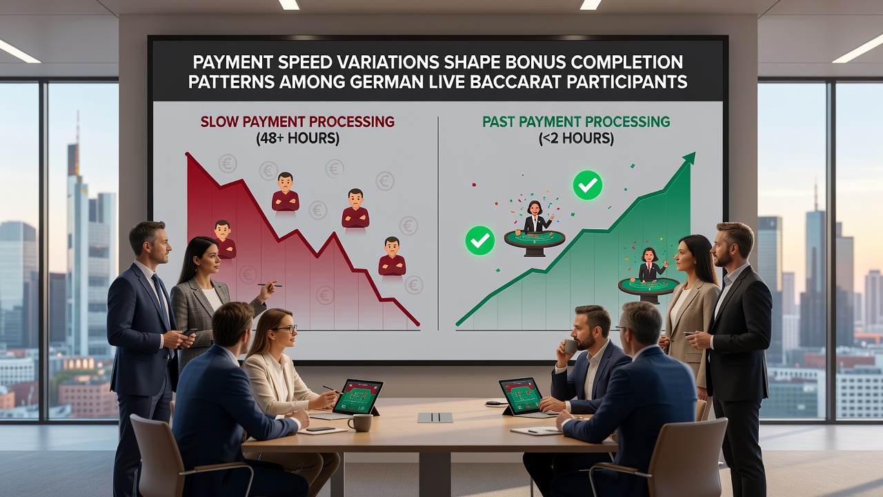 Grafiken illustrieren Zahlungsgeschwindigkeiten und ihre Effekte auf Bonusmuster in deutschen Baccarat-Communities